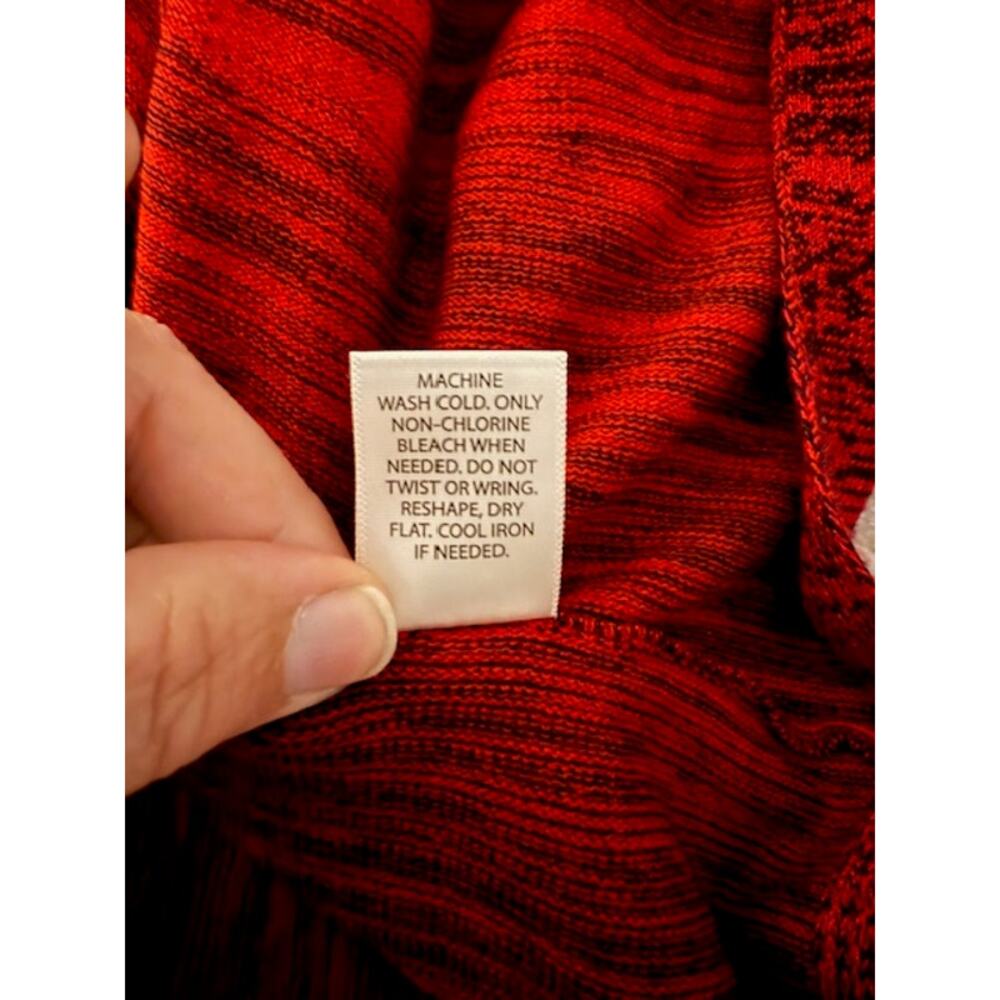 Flowy Red Knitted Dress By Candie's Size XLarge - Picture 6 of 7